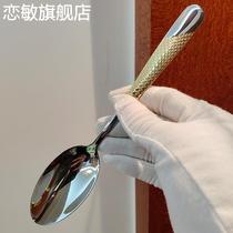 (Hotel Star Diamond Western Food Spoon Set Thickened 304 Stainless Steel Spoon High Value Restaurant Spoon Household Spoon