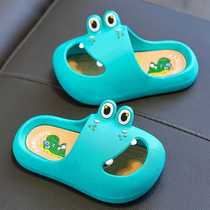 Non-slip boy dinosaur childrens summer slippers home Baotou indoor super soft boy cute baby boy slippers