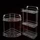 No punch-free stainless steel kitchen triangular storage rack seasoning rack bathroom storage rack triangle basket wall-mounted storage rack