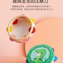 60 Orff baby drummer hand clapping 1 educational rattle-tambourine newborn toy-early education for 3-3 years old baby