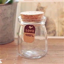 1pc LeadFree Small Lucky Star Glass Bottle Cork Pudding