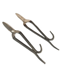 Manufacturers straight hair plus steel tin scissors old-fashioned forged iron scissors thin iron quick shears manual tin scissors