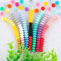 Kovict 50Pcs lot Baby Lentils Beads Silicone Beads Abacus Le