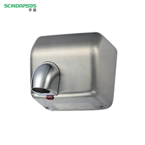 Induction hand dryer Guangzhou Qianju fully automatic wall-mounted stainless steel blowing mobile phone public toilet hand cleaning equipment hand dryer
