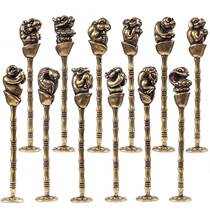 Pipe smoking stick personalized and creative zodiac pressing stick creative retro pipe accessories hollow grooves to prevent flameout