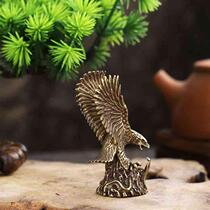 Brass creative eagle simulation eagle spreading wings ornaments study living room office bedroom desktop small ornaments