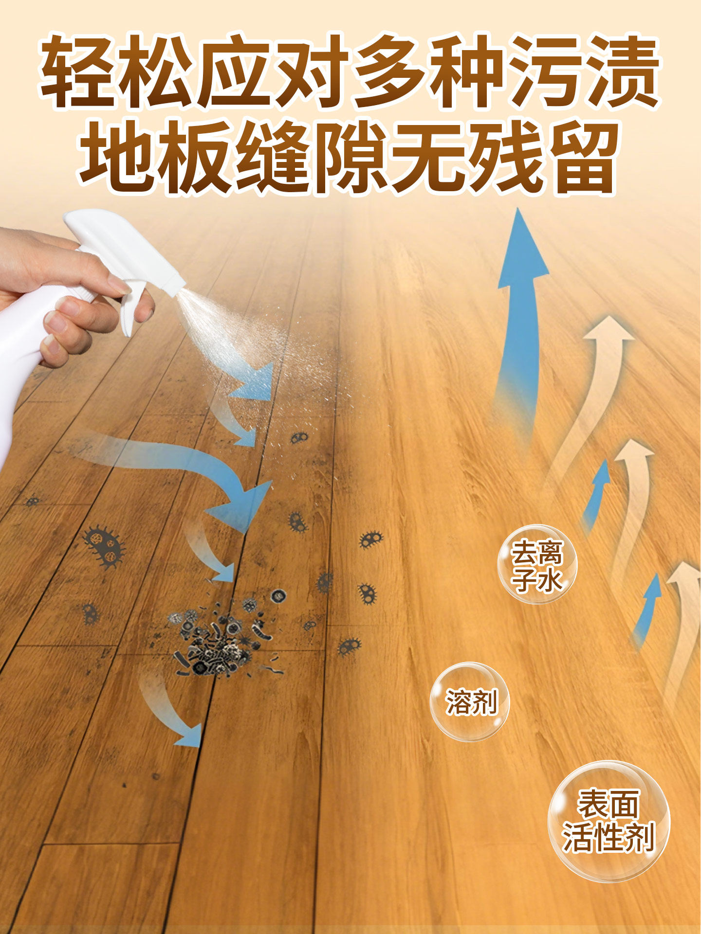 Brushed Wood Floor Cleaner for Cleaning Solid Wood Floors, Removing Black Gaps, Antique Wood Grain Tile Floor Gap Cleaner