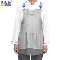 Steel wire 5-level anti-cut apron stainless steel ring safety protection butcher labor protection cutting metal slaughterhouse dedicated