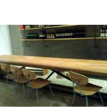 Floating tabletop bar elm new stair slab countertop log solid wood board old window sill Nordic step Western food