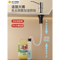 Nine Pastoral Official Washout Precision Press Taker Kitchen Sink With Vegetable Wash Basin Lengthened Tube Pool Detergent Ducer