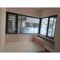 Aluminum alloy flat windows 123 series broken bridge window screen integrated self-built house windows high-end villa aluminum alloy doors and windows