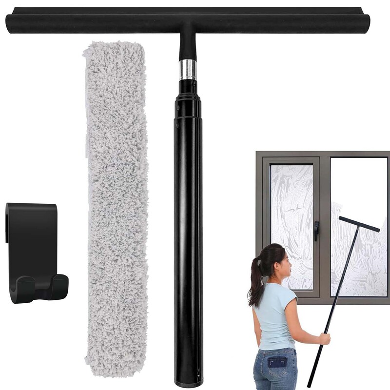 Silicone Glass Wiper Is Detachable and Retractable, Household Glass Scraper for Cleaning Bathroom Windows and Floors Silicone Glass Wiper Is Detachable and Retractable, Household Glass Scraper for Cleaning Bathroom Windows and Floors