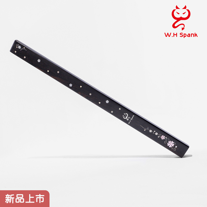[Premium Mother-Of-Pearl] W.H Spank - Discipline Stick - Purple Sandalwood Small Circle Practice Tool for Family Discipline and Punishment