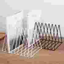 Vinyl record storage rack suitable for bookshelf placed on the table CD display rack vinyl record display frame triangle