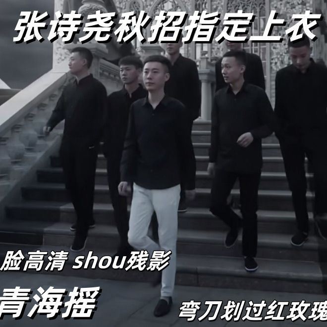 Qinghai Performance Costume Black Shirt Zhang Shiyao Heroic Society Autumn Recruitment Official Interview Shirt Top Cullinan