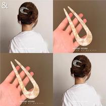 New Chinese-style hairpin for women new ball headband hair artifact comb hairpin fixed hairpin on the back of the head