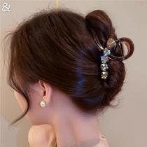 Small hair can be grasped ~ High-end Maillard Love Rhinestone Grasp Hair Clamp Temperament Shark Clip Hair Accessories