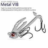 Metal Vib Fishing приманка 2-в-1 поддельные рыболовные приманки длинные
