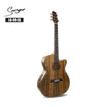 Smiger personalized sound hole engraving 40-inch electric acoustic acoustic guitar matte design comes with EQ