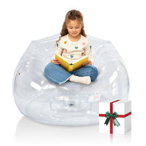 Air sofa internet celebrity posing for inflatable lunch break thickened recliner lazy sofa single transparent enveloping inflatable chair
