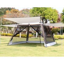 Camel outdoor automatic canopy tent camping living room tent rainproof courtyard mosquito net beach sunscreen pergola black glue cover