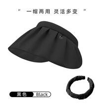 Cycling versatile large-brimmed hat sleeves thin summer sun protection hat spring outing double-sided anti-UV folding traceless