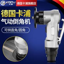 Pneumatic chamfering machine mini handheld pneumatic chamfering machine woodworking R-angle arc trimming chamfering tool chamfering artifact