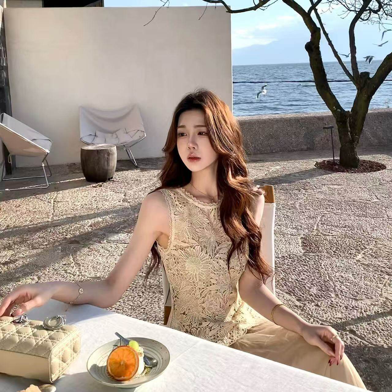 万络媞春夏网纱美背裙适合什么场景穿着?-吊带-淘宝百科网