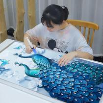 5d diamond 202 painting 3 years new style living room entrance hall full of holes masonry stickers crystal dot cross stitch sticky 2024