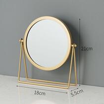 Girls Heart Rotating Ancient Desktop Makeup Mirror Ins Style Internet Celebrity Student Dormitory Turn Princess Mirror Makeup Mirror