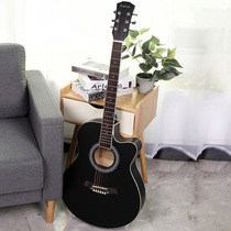 (Zhenzhen Factory) 40-inch veneer spruce wood edge matte bright polished guitar folk wood Guitar
