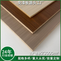 Solid wood paint-free board 18mm multi-layer glued ecological board decorative panel wardrobe cabinet melamine board