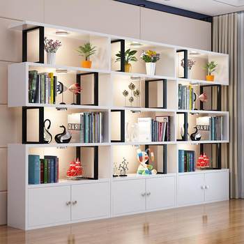 Bookshelf floor partition shelf simple creative office bedroom home storage children's living room bookcase modern