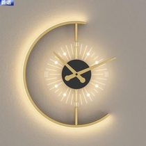 High-end Genuo 2022 light luxury living room wall hanging background wall designer creative with clock wall decoration bedroom