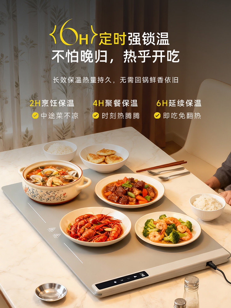 German Small Silicone Warming Plate 2025 New Model Multifunctional Hot Plate Heating Mat Insulation Board Household Gadget