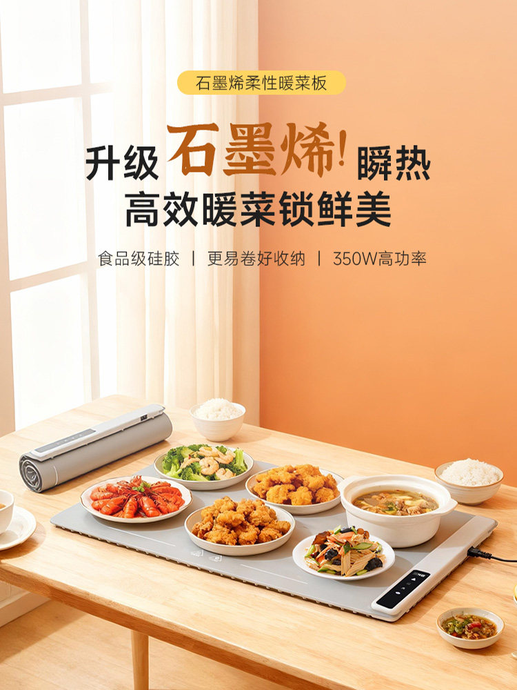 German Small Silicone Warming Plate 2025 New Model Multifunctional Hot Plate Heating Mat Insulation Board Household Gadget