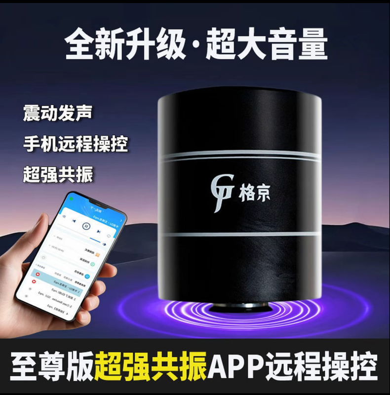 Gejing Official Genuine Resonance Speaker Portable Bluetooth Bone Conduction Speaker Wireless Remote Control for Mobile Phones and Computers