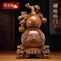 High-end good fortune gourd ornaments to attract wealth living room entrance hall TV cabinet decorations moving to new home housewarming gift