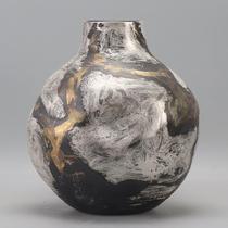 High-end new Chinese-style ceramic flowerware floral art living room model room dining table coffee table ornaments vase villa soft decoration