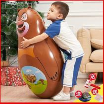 Thickened inflatable tumbler toy large size children adult baby boys and girls toys vent fitness 90cm boxing
