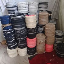 Cloth rope strapping with straw bales tree stumps packaging ropes garden pull branches durable rope cloth straps long strips