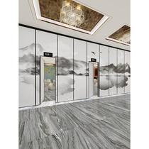 Hotel living partition wall push conference auditorium box track simple pull screen office hanging room banquet mobile folding folding door