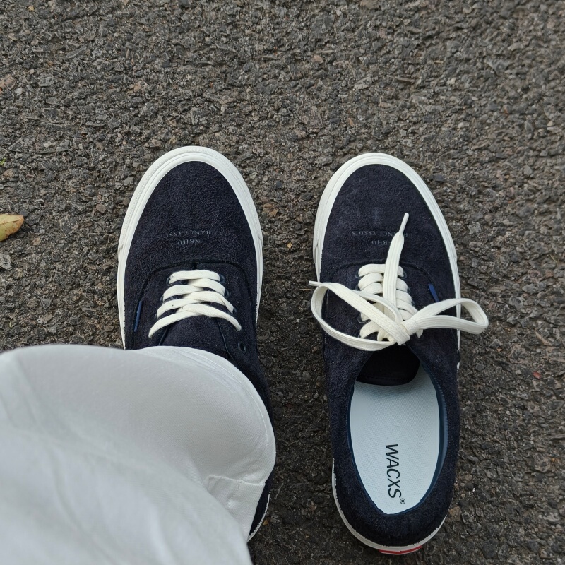 Ftmd Little Kid Collaboration Nbhd Japanese Retro Versatile Trendy Dark Blue Low-Top Sneakers Unisex Casual Shoes