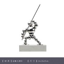 High-end new modern simple creative character ornaments model room living room hotel club office study bookcase