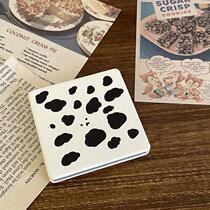 Carrying jewelry new style womens round retro convenient makeup home portable mirror ordinary small simple magnifying glass