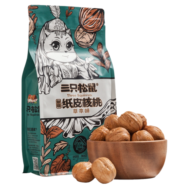 Three Squirrels_Paper Walnuts 180gx3 bags