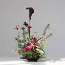 High-end new Chinese style retro simulated flowers fake floral ornaments dining table coffee table potted plants model room entrance front desk decoration