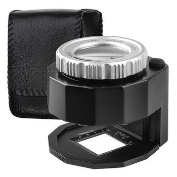 Adapted to 30 times full metal scale led banknote inspection lamp magnifying glass optical glass simple diamond jade antique pigeon