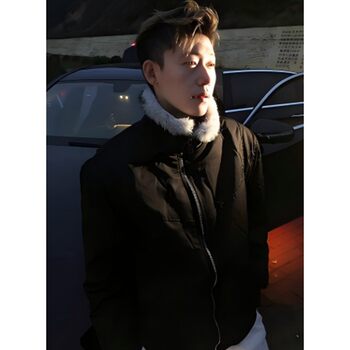 Cleanfit imitation wolf hair mountain carving cotton clothing men's winter Cleanfit imitation wolf hair mountain carving cotton clothing men's winter