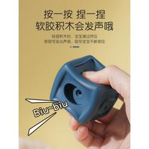 Soft rubber building blocks baby stackable chewable baby toys 0 to 1 year old baby 1 toddler silicone 6 to 2 months rubber grip 8208